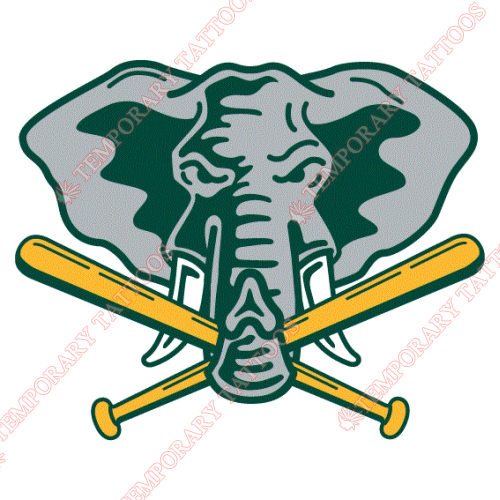 Oakland Athletics Customize Temporary Tattoos Stickers NO.1807